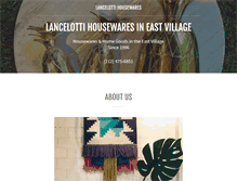 Tablet Screenshot of lancelotti.com